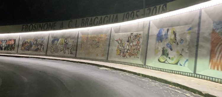 murales sottopasso frosinone il corriere della provincia