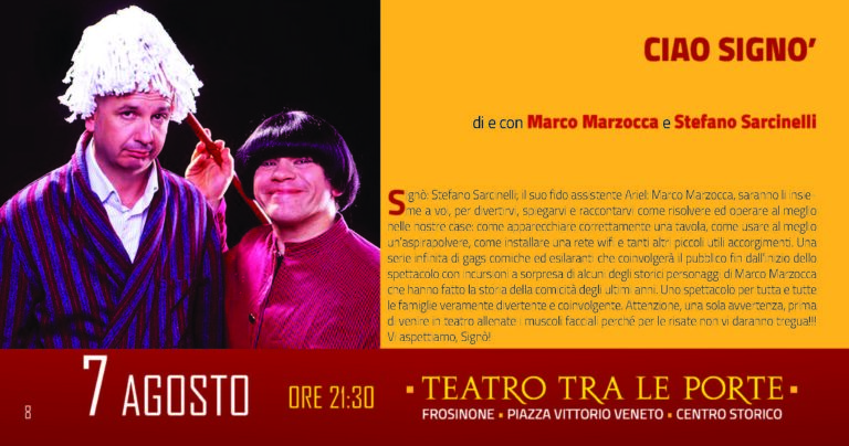 Frosinone, domenica a teatro con Marco Marzocca