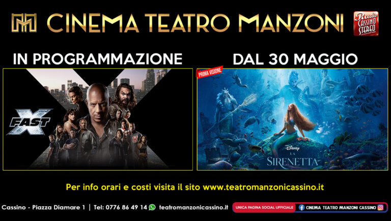 Cassino – Al Cinema Teatro Manzoni “La Sirenetta”, il primo musical girato sott’acqua