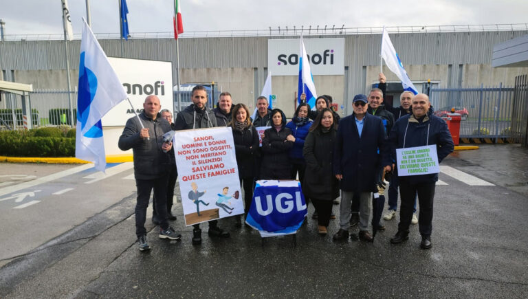 Sanofi Anagni: raccolta firme dell’UGL a sostegno dei lavoratori in staff leasing