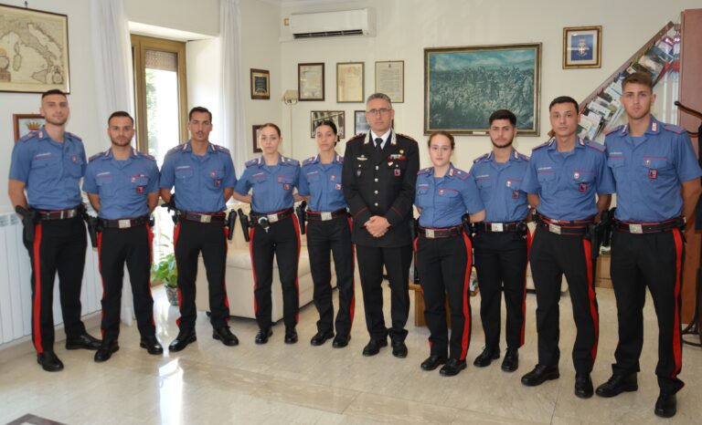 Comando provinciale di Frosinone: arrivano nove nuovi carabinieri