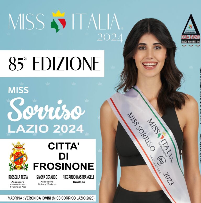 Frosinone ospiterà le selezioni per Miss Sorriso Lazio: un’occasione per celebrare la bellezza