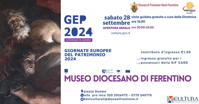 Ferentino, anche il Museo Diocesano della città gigliata partecipa alle Giornate Europee del Patrimonio Culturale 